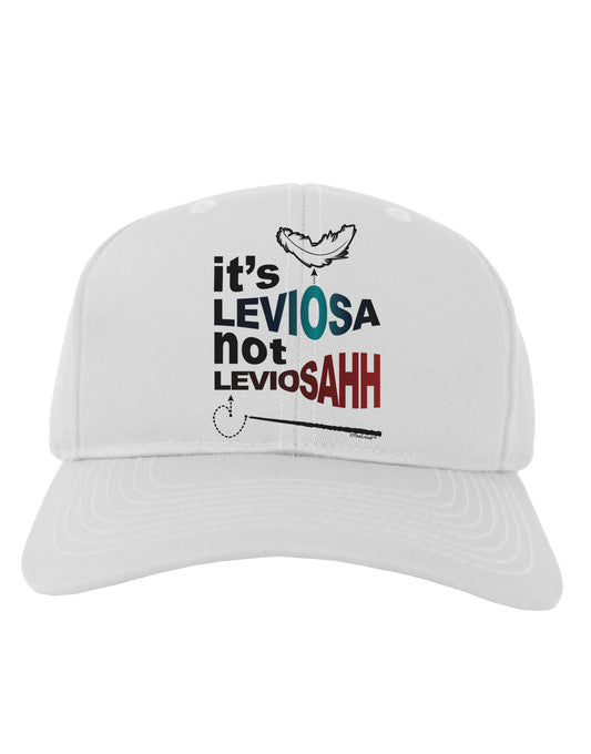 It's LeviOsa not LeviosAHH Adult Baseball Cap Hat-Baseball Cap-TooLoud-White-One Size-Davson Sales