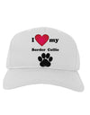 I Heart My Border Collie Adult Baseball Cap Hat by TooLoud-Baseball Cap-TooLoud-White-One Size-Davson Sales