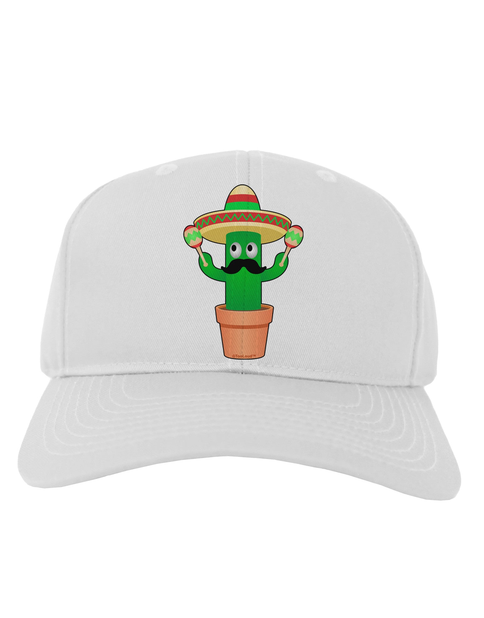 Fiesta Cactus Adult Baseball Cap Hat-Baseball Cap-TooLoud-White-One Size-Davson Sales