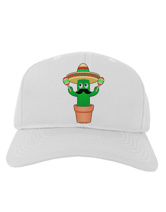 Fiesta Cactus Adult Baseball Cap Hat-Baseball Cap-TooLoud-White-One Size-Davson Sales