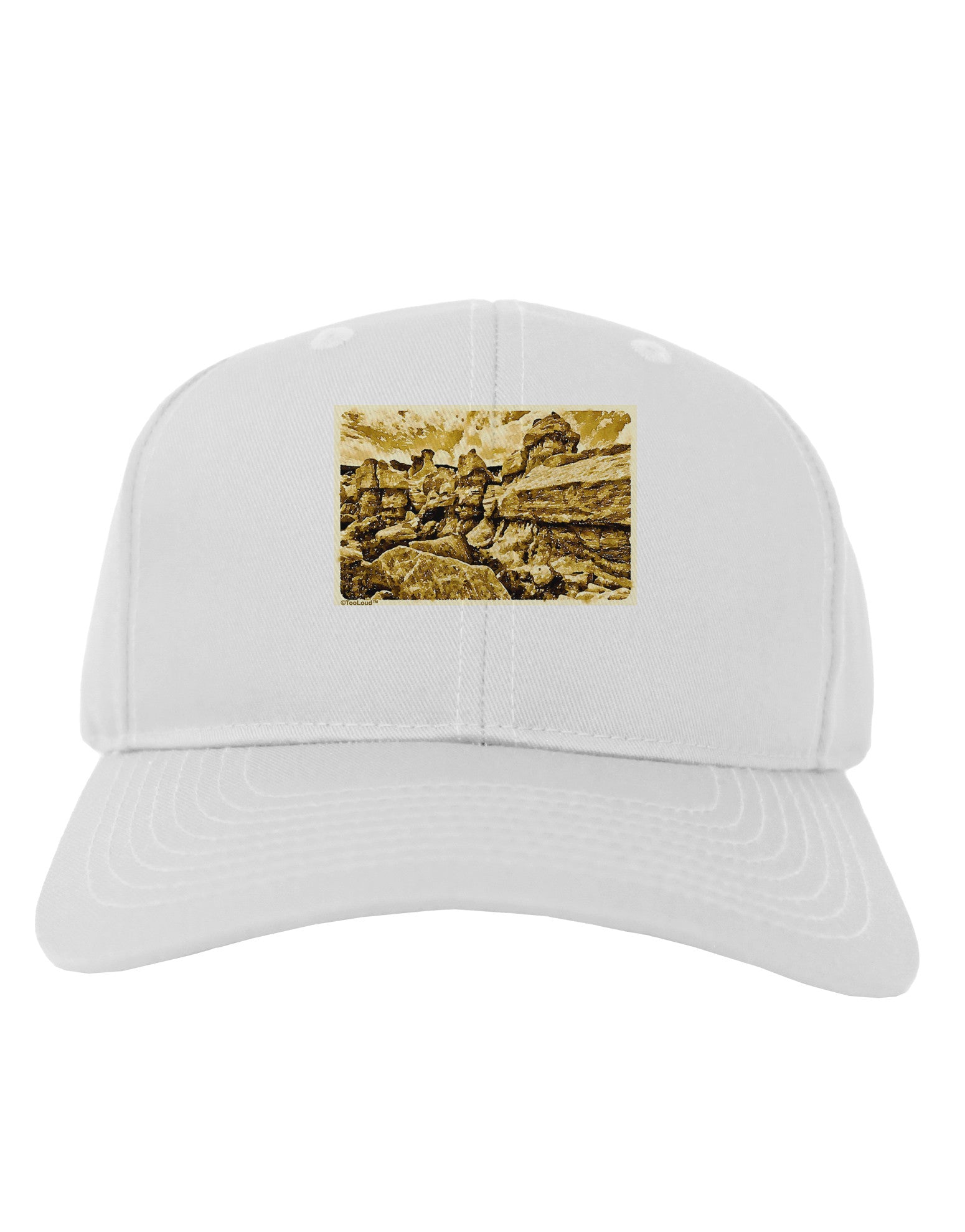 Watercolor Mountains Colorado Adult Baseball Cap Hat-Baseball Cap-TooLoud-White-One Size-Davson Sales