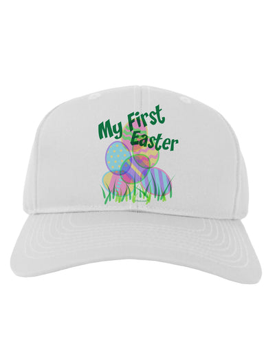 My First Easter Gel Look Print Adult Baseball Cap Hat-Baseball Cap-TooLoud-White-One Size-Davson Sales