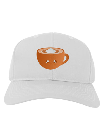 Cute Holiday Drink Pumpkin Spice Latte Adult Baseball Cap Hat-Baseball Cap-TooLoud-White-One Size-Davson Sales