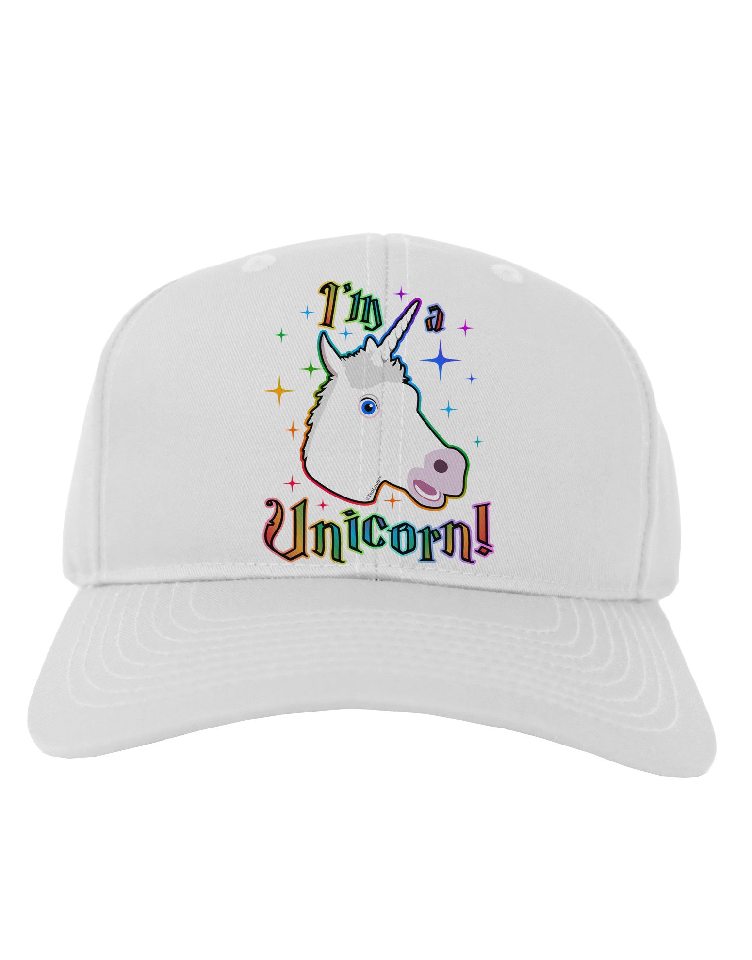 I'm a Unicorn Adult Baseball Cap Hat-Baseball Cap-TooLoud-White-One Size-Davson Sales
