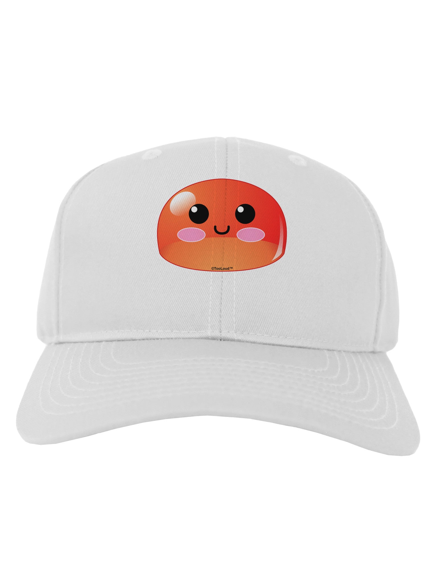 Cute RPG Slime - Red Adult Baseball Cap Hat by TooLoud-Baseball Cap-TooLoud-White-One Size-Davson Sales