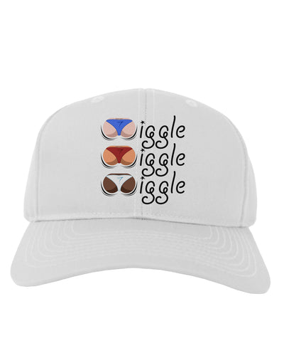 Wiggle Wiggle Wiggle - Twerk Color Adult Baseball Cap Hat-Baseball Cap-TooLoud-White-One Size-Davson Sales