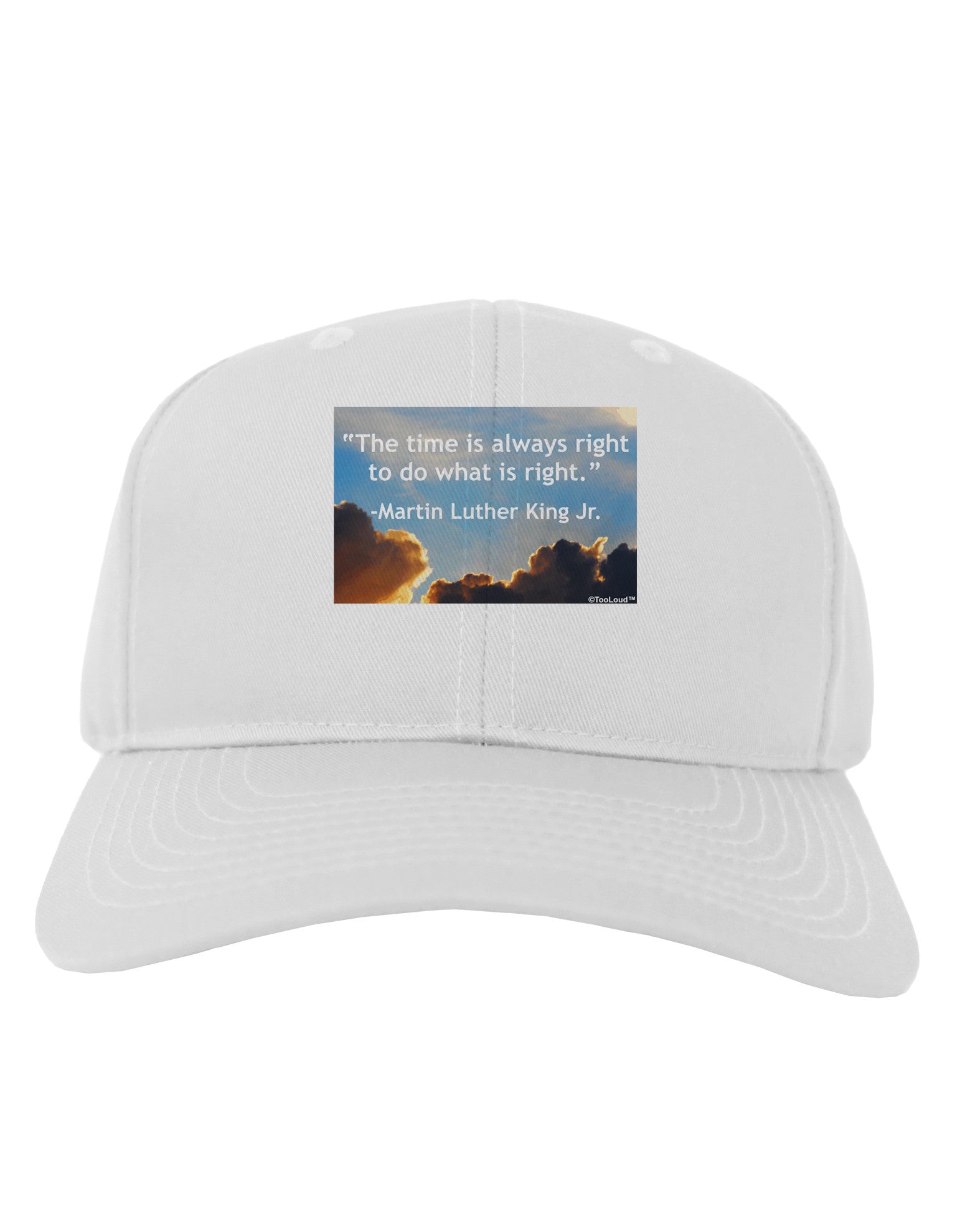 The Time Is Always Right Adult Baseball Cap Hat-Baseball Cap-TooLoud-White-One Size-Davson Sales