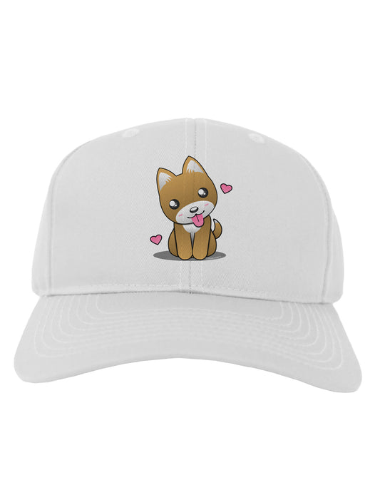 Kawaii Puppy Adult Baseball Cap Hat-Baseball Cap-TooLoud-White-One Size-Davson Sales