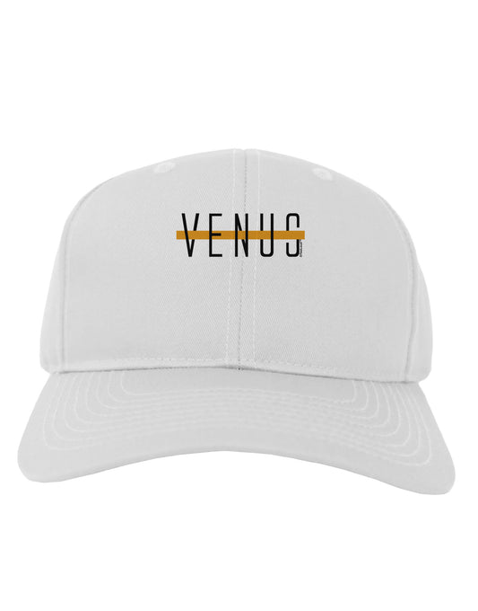 Planet Venus Text Only Adult Baseball Cap Hat-Baseball Cap-TooLoud-White-One Size-Davson Sales