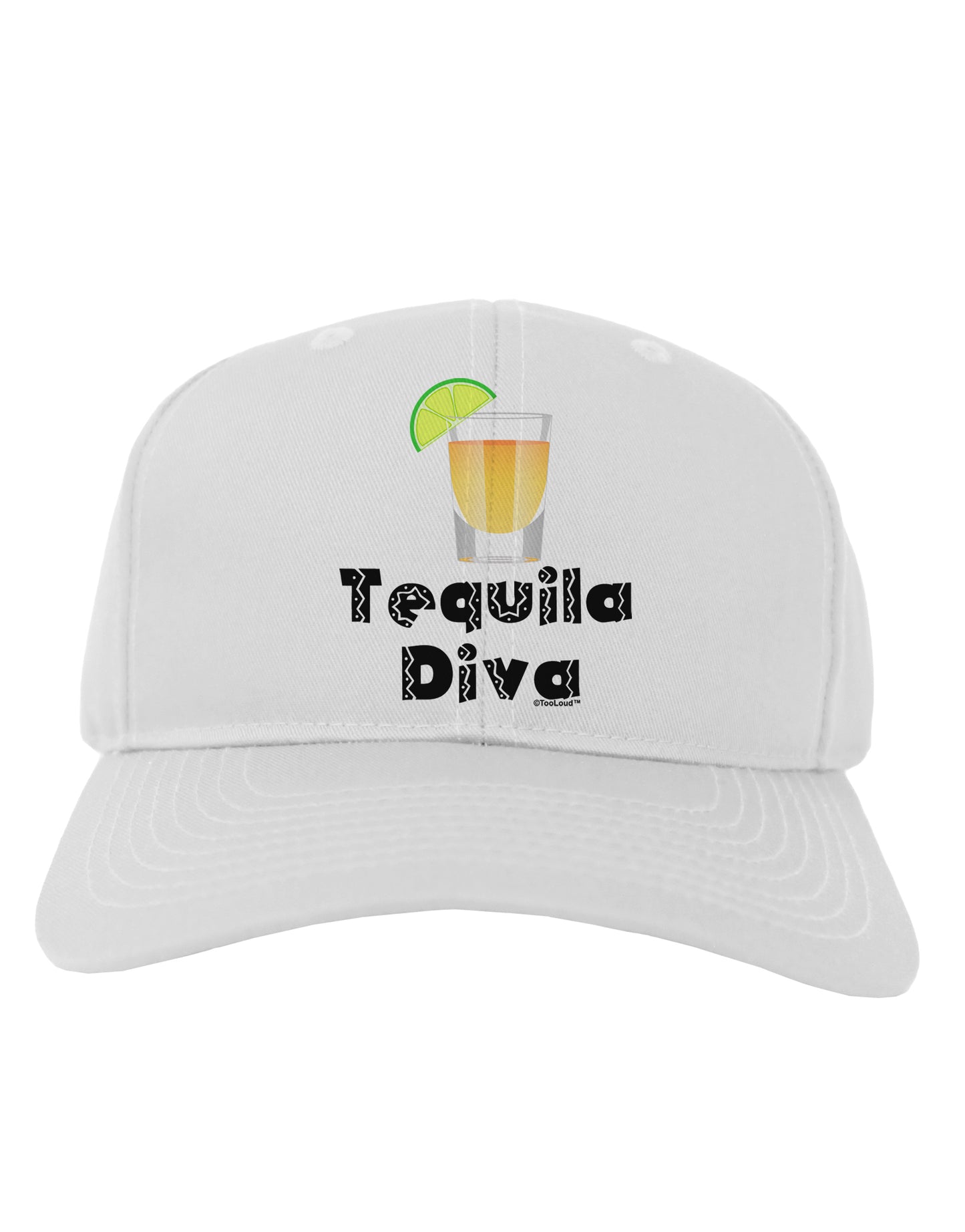 Tequila Diva - Cinco de Mayo Design Adult Baseball Cap Hat by TooLoud-Baseball Cap-TooLoud-White-One Size-Davson Sales