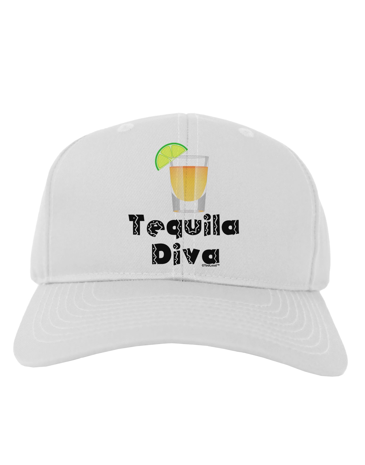 Tequila Diva - Cinco de Mayo Design Adult Baseball Cap Hat by TooLoud-Baseball Cap-TooLoud-White-One Size-Davson Sales