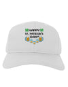 Pixel Happy St Patricks Day Adult Baseball Cap Hat-Baseball Cap-TooLoud-White-One Size-Davson Sales