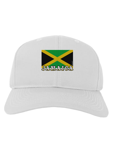 Jamaica Flag Adult Baseball Cap Hat-Baseball Cap-TooLoud-White-One Size-Davson Sales