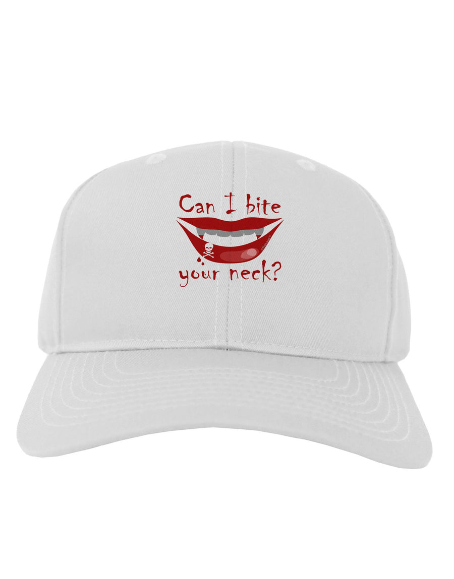 Bite your neck Adult Baseball Cap Hat-Baseball Cap-TooLoud-White-One Size-Davson Sales