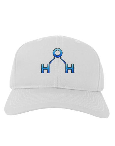 Water Molecule Adult Baseball Cap Hat by TooLoud-Baseball Cap-TooLoud-White-One Size-Davson Sales