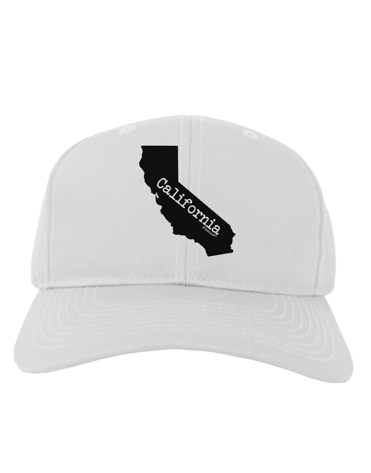 California - United States Shape Adult Baseball Cap Hat by TooLoud-Baseball Cap-TooLoud-White-One Size-Davson Sales