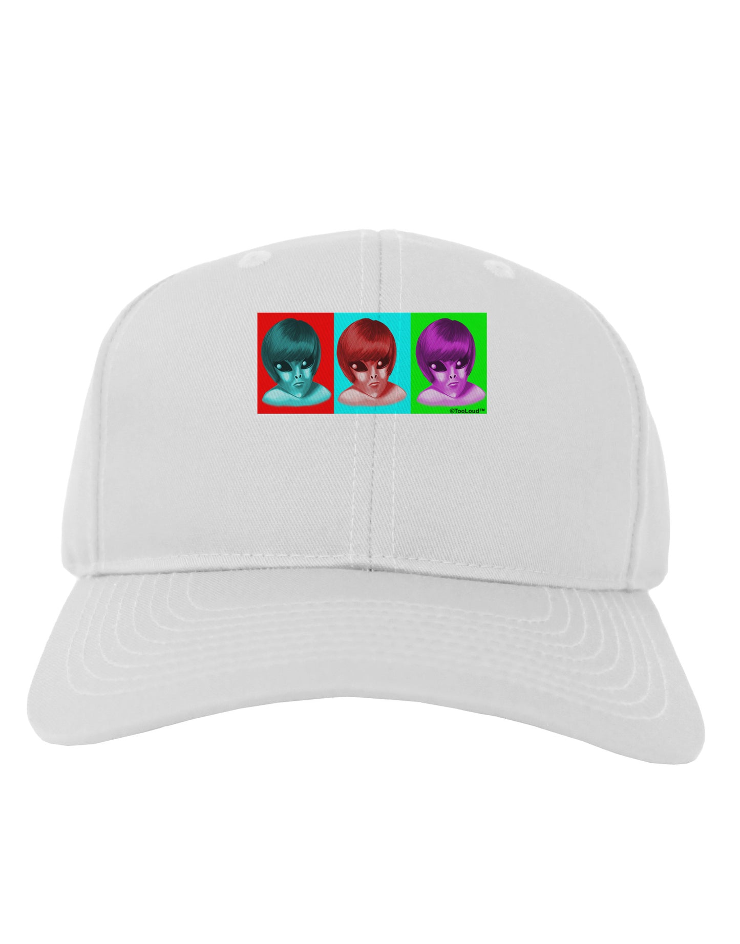 Extraterrestial Pop-art #1 Adult Baseball Cap Hat by TooLoud-Baseball Cap-TooLoud-White-One Size-Davson Sales