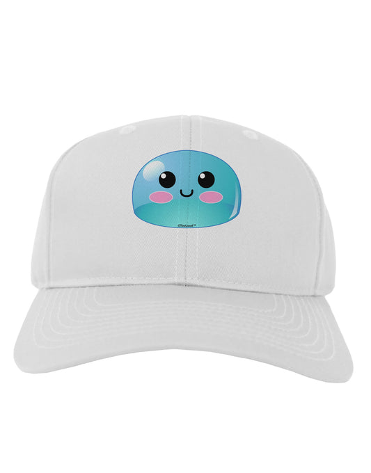 Cute RPG Slime - Blue Adult Baseball Cap Hat by TooLoud-Baseball Cap-TooLoud-White-One Size-Davson Sales
