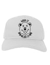 Grin and bear it Adult Baseball Cap Hat-Baseball Cap-TooLoud-White-One-Size-Fits-Most-Davson Sales