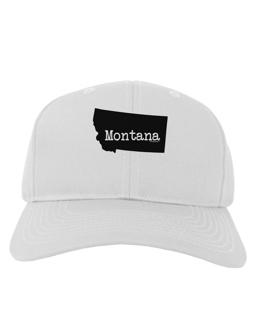 Montana - United States Shape Adult Baseball Cap Hat by TooLoud-Baseball Cap-TooLoud-White-One Size-Davson Sales
