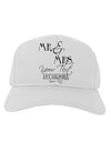 Personalized Mr and Mrs -Name- Established -Date- Design Adult Baseball Cap Hat-Baseball Cap-TooLoud-White-One Size-Davson Sales