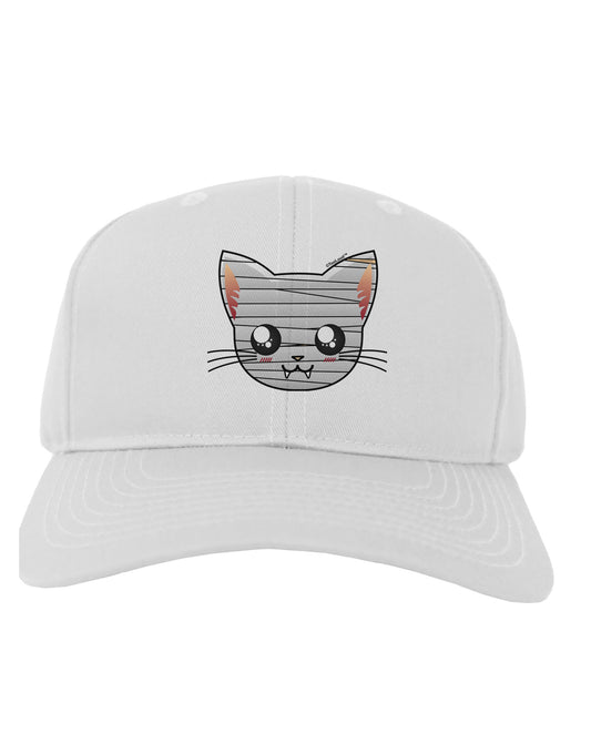 Mummy Kitty Adult Baseball Cap Hat by TooLoud-Baseball Cap-TooLoud-White-One Size-Davson Sales