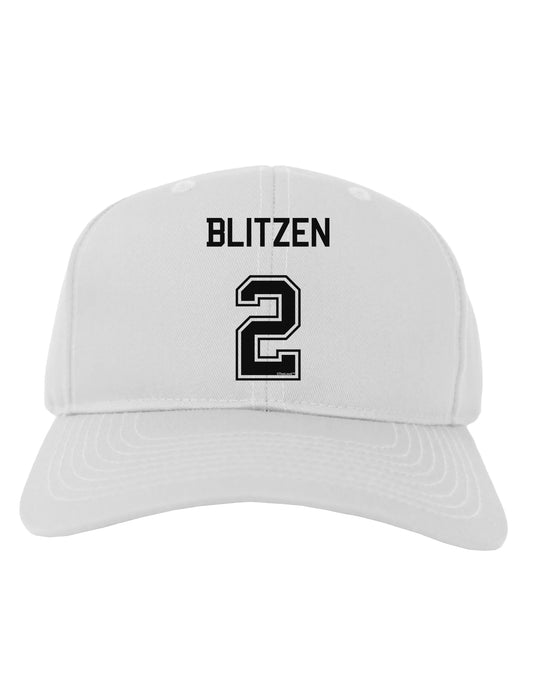 Reindeer Jersey - Blitzen 2 Adult Baseball Cap Hat-Baseball Cap-TooLoud-White-One Size-Davson Sales