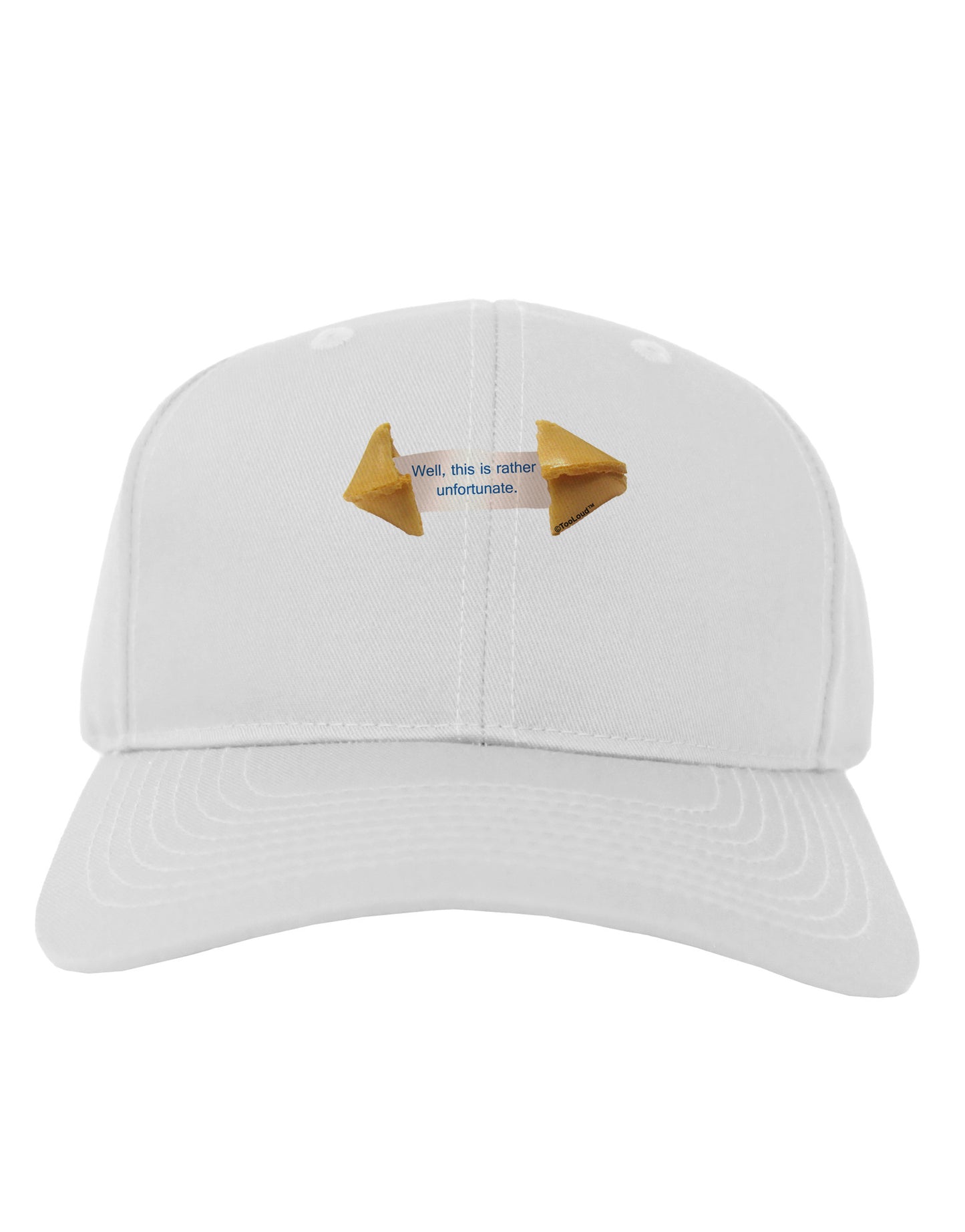 Unfortunate Cookie Adult Baseball Cap Hat-Baseball Cap-TooLoud-White-One Size-Davson Sales