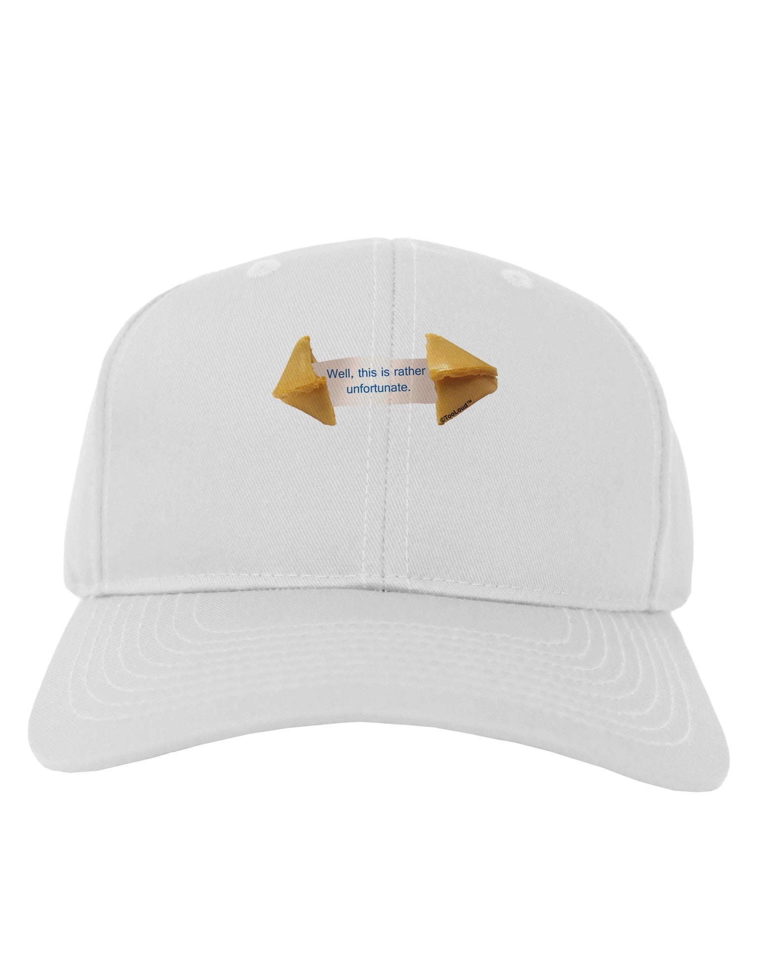 Unfortunate Cookie Adult Baseball Cap Hat-Baseball Cap-TooLoud-White-One Size-Davson Sales