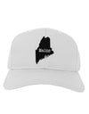 Maine - United States Shape Adult Baseball Cap Hat by TooLoud-Baseball Cap-TooLoud-White-One Size-Davson Sales