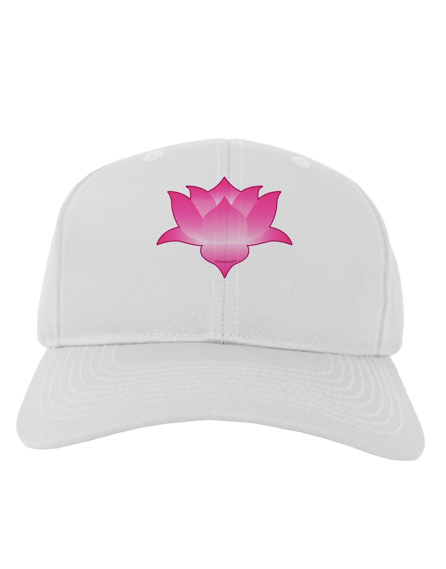 Lotus Flower Design Gradient Adult Baseball Cap Hat by TooLoud-Baseball Cap-TooLoud-White-One Size-Davson Sales