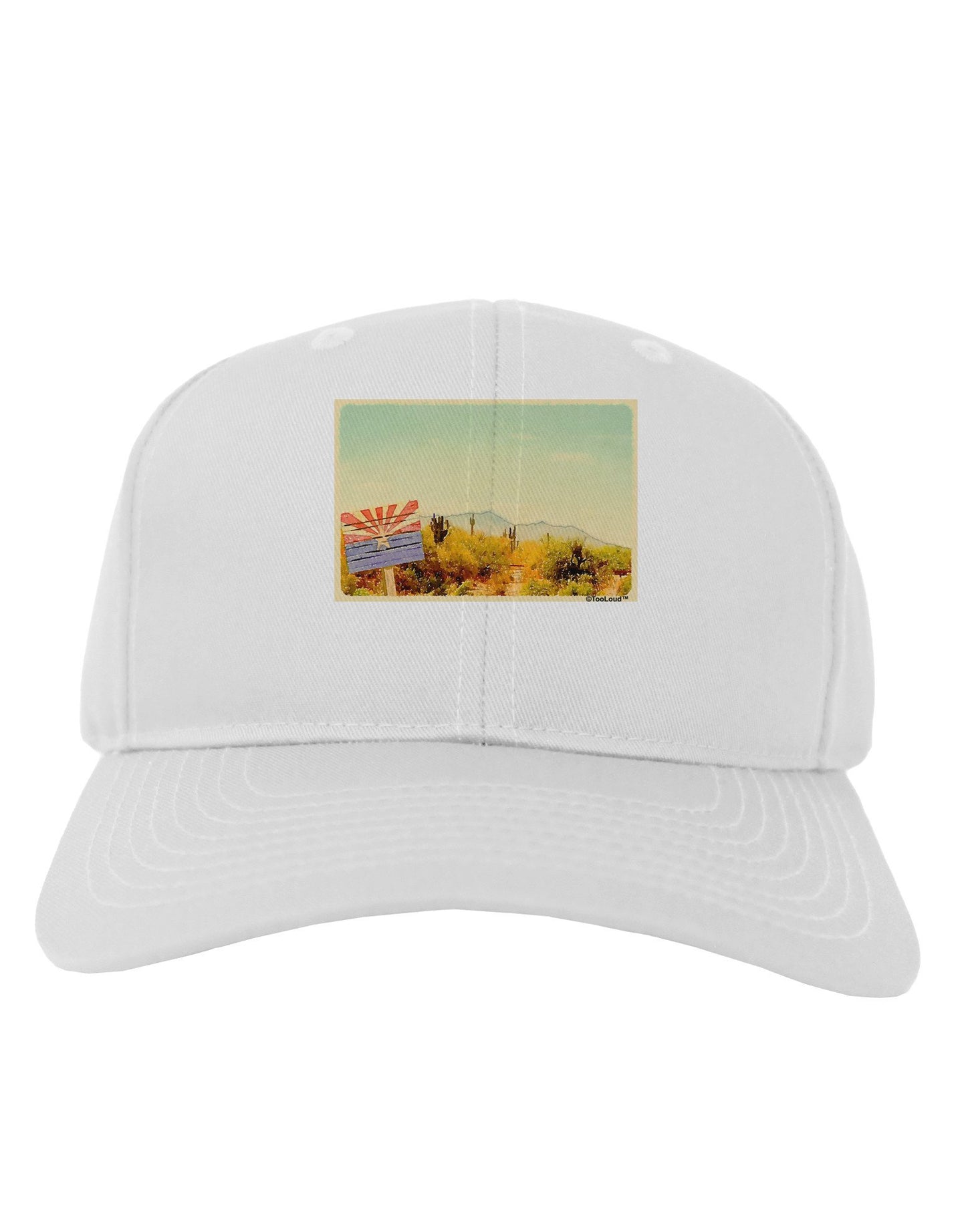 Arizona Scene Watercolor Adult Baseball Cap Hat-Baseball Cap-TooLoud-White-One Size-Davson Sales