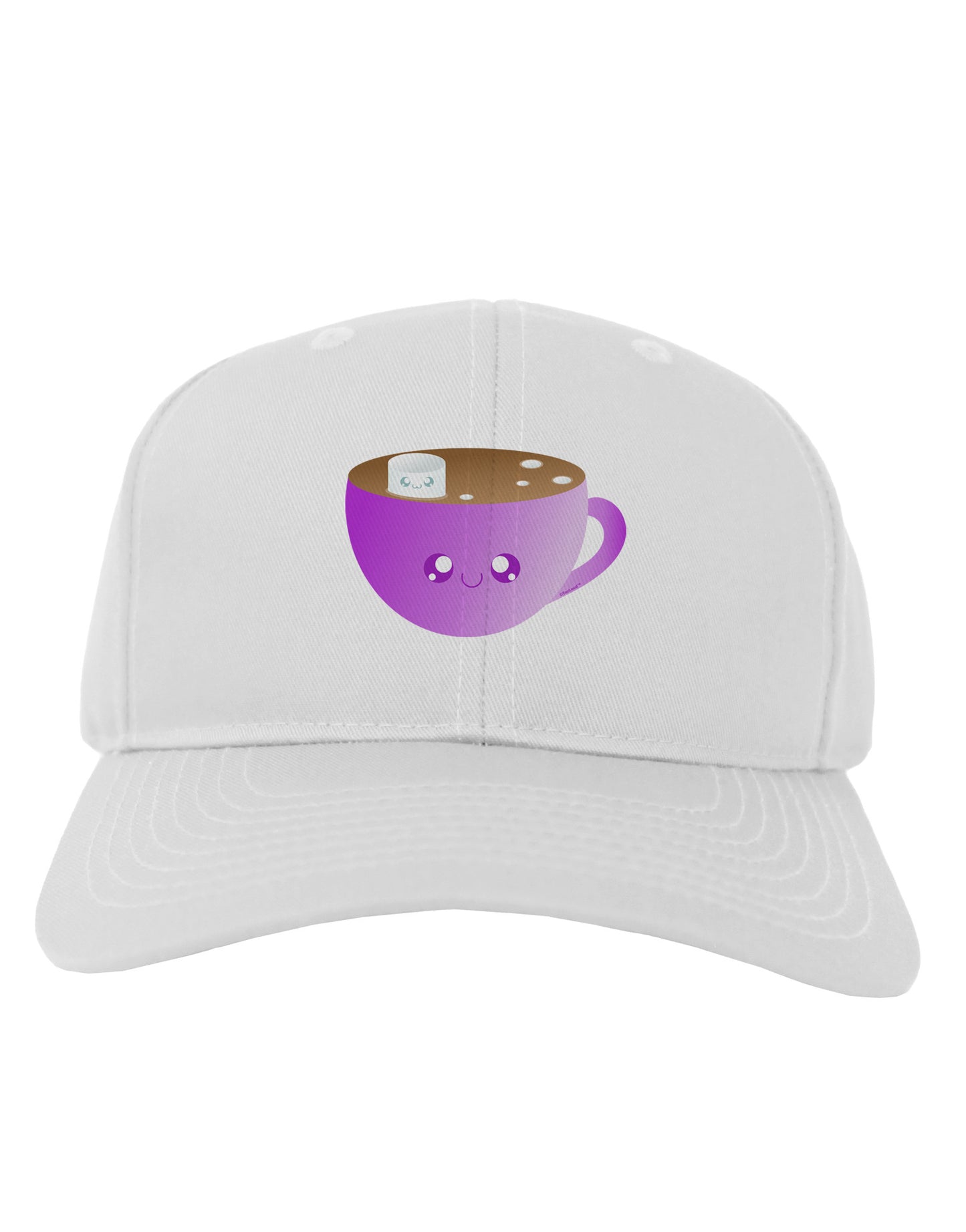 Cute Hot Cocoa Christmas Adult Baseball Cap Hat-Baseball Cap-TooLoud-White-One Size-Davson Sales