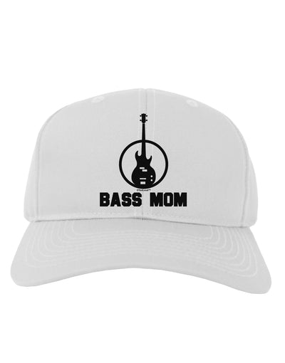 Bass Mom - Mother's Day Design Adult Baseball Cap Hat-Baseball Cap-TooLoud-White-One Size-Davson Sales