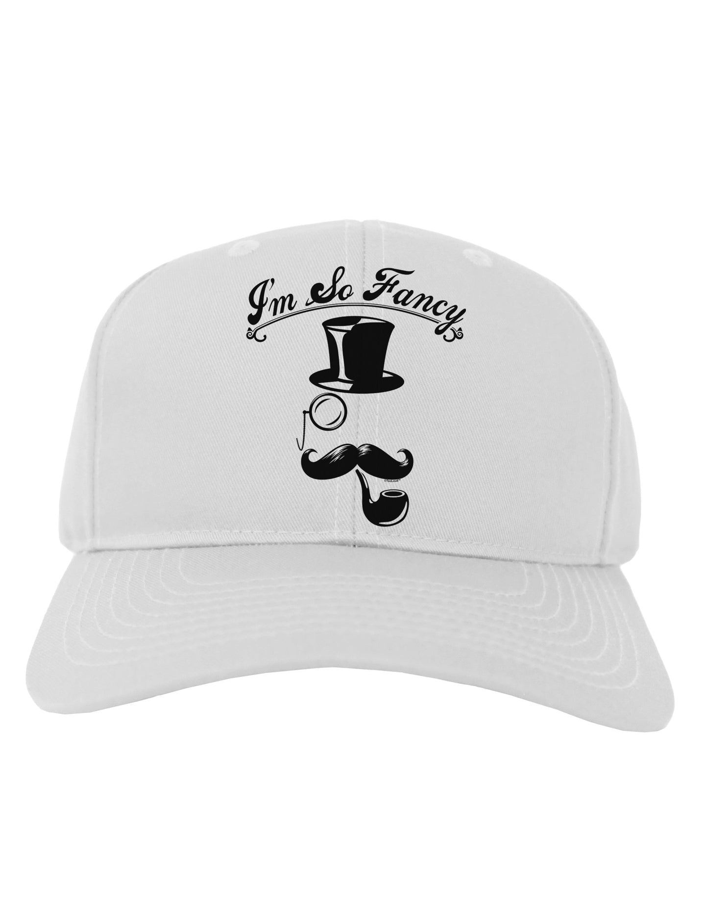 I'm So Fancy - Classy Mustache Adult Baseball Cap Hat-Baseball Cap-TooLoud-White-One Size-Davson Sales