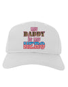 My Daddy is My Hero - Armed Forces - Pink Adult Baseball Cap Hat by TooLoud-Baseball Cap-TooLoud-White-One Size-Davson Sales