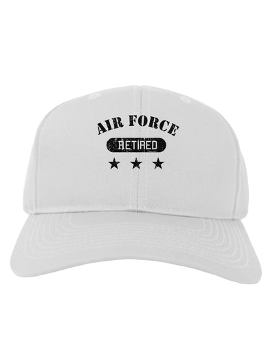 Retired Air Force Adult Baseball Cap Hat-Baseball Cap-TooLoud-White-One Size-Davson Sales