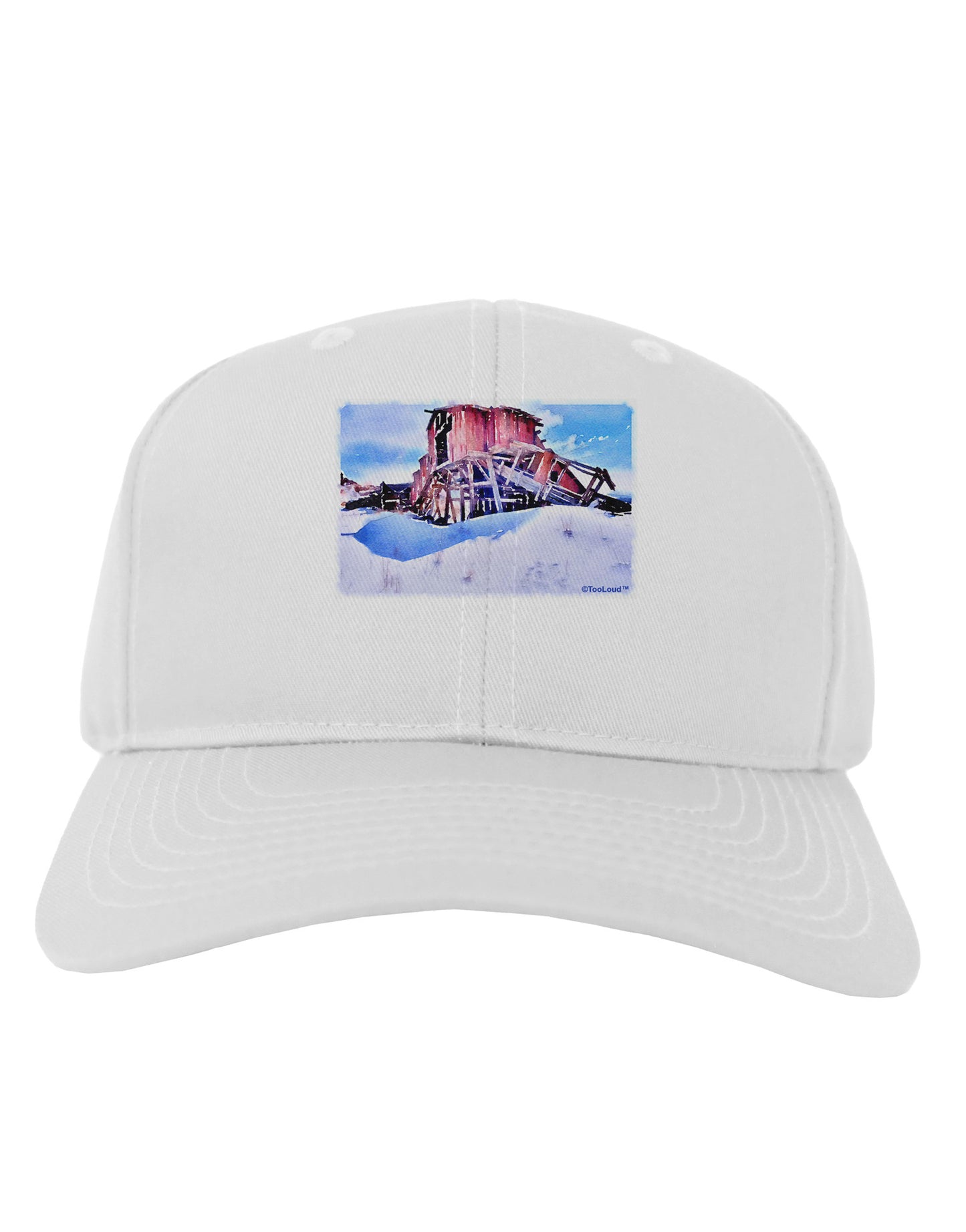 TooLoud Victor Mines Colorado Watercolor Adult Baseball Cap Hat-Baseball Cap-TooLoud-White-One Size-Davson Sales