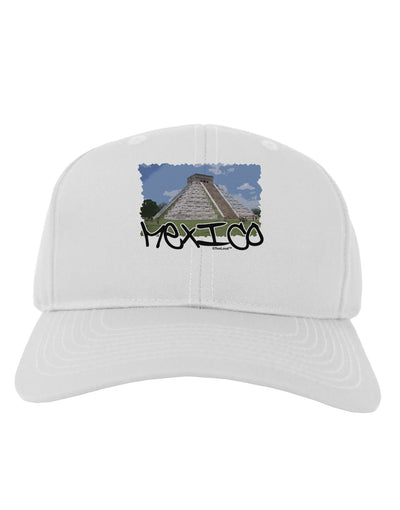 Mexico - Mayan Temple Cut-out Adult Baseball Cap Hat-Baseball Cap-TooLoud-White-One Size-Davson Sales