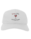 Wine a Little Adult Baseball Cap Hat by TooLoud-Baseball Cap-TooLoud-White-One Size-Davson Sales