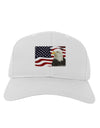 Patriotic USA Flag with Bald Eagle Adult Baseball Cap Hat by TooLoud-Baseball Cap-TooLoud-White-One Size-Davson Sales