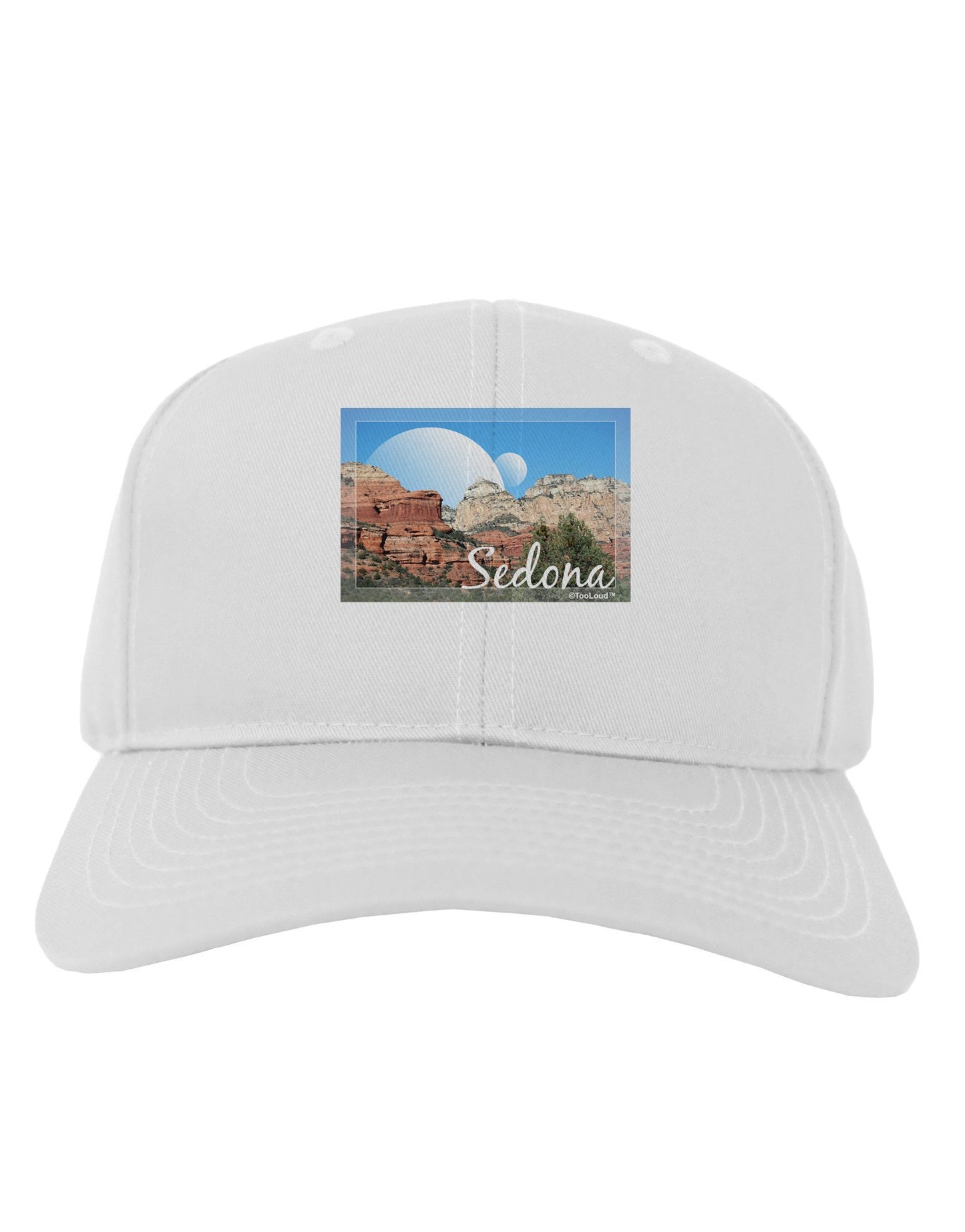 Abstract Sedona Adult Baseball Cap Hat-Baseball Cap-TooLoud-White-One Size-Davson Sales