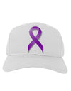 Epilepsy Awareness Ribbon - Purple Adult Baseball Cap Hat-Baseball Cap-TooLoud-White-One Size-Davson Sales