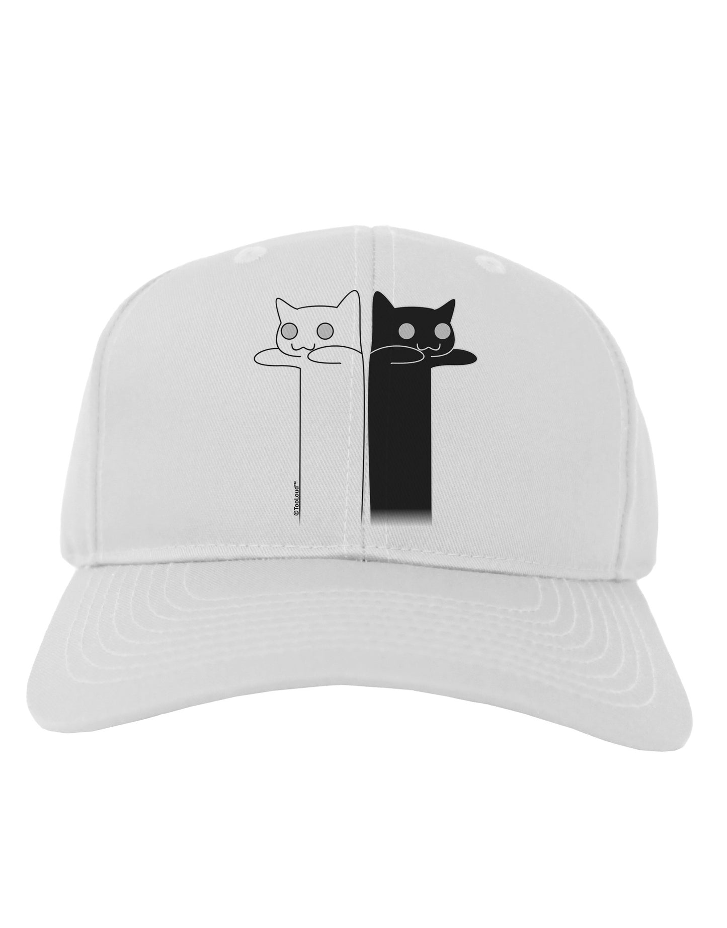 Longcat and Tacgnol - Internet Humor Adult Baseball Cap Hat by TooLoud-Baseball Cap-TooLoud-White-One Size-Davson Sales
