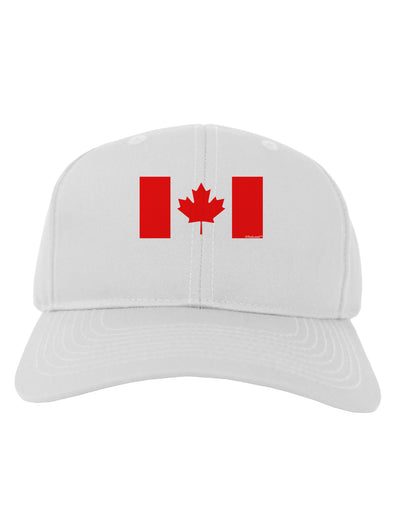 Canadian Flag Maple Leaf Colors Adult Baseball Cap Hat-Baseball Cap-TooLoud-White-One Size-Davson Sales