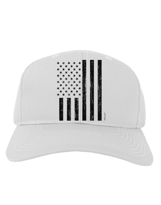 Stamp Style American Flag - Distressed Adult Baseball Cap Hat by TooLoud-Baseball Cap-TooLoud-White-One Size-Davson Sales