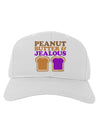 Peanut Butter and Jealous Adult Baseball Cap Hat by TooLoud-Baseball Cap-TooLoud-White-One Size-Davson Sales