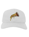 TooLoud Pizza Slice Adult Baseball Cap Hat-Baseball Cap-TooLoud-White-One-Size-Fits-Most-Davson Sales