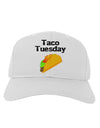 Taco Tuesday Design Adult Baseball Cap Hat by TooLoud-Baseball Cap-TooLoud-White-One Size-Davson Sales