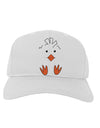 Cute Easter Chick Face Adult Baseball Cap Hat White Tooloud